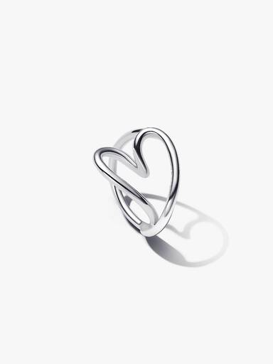 Organisch Geformtes Herz Ring