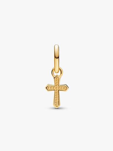 Funkelndes Kreuz Mini-Charm-Anhänger