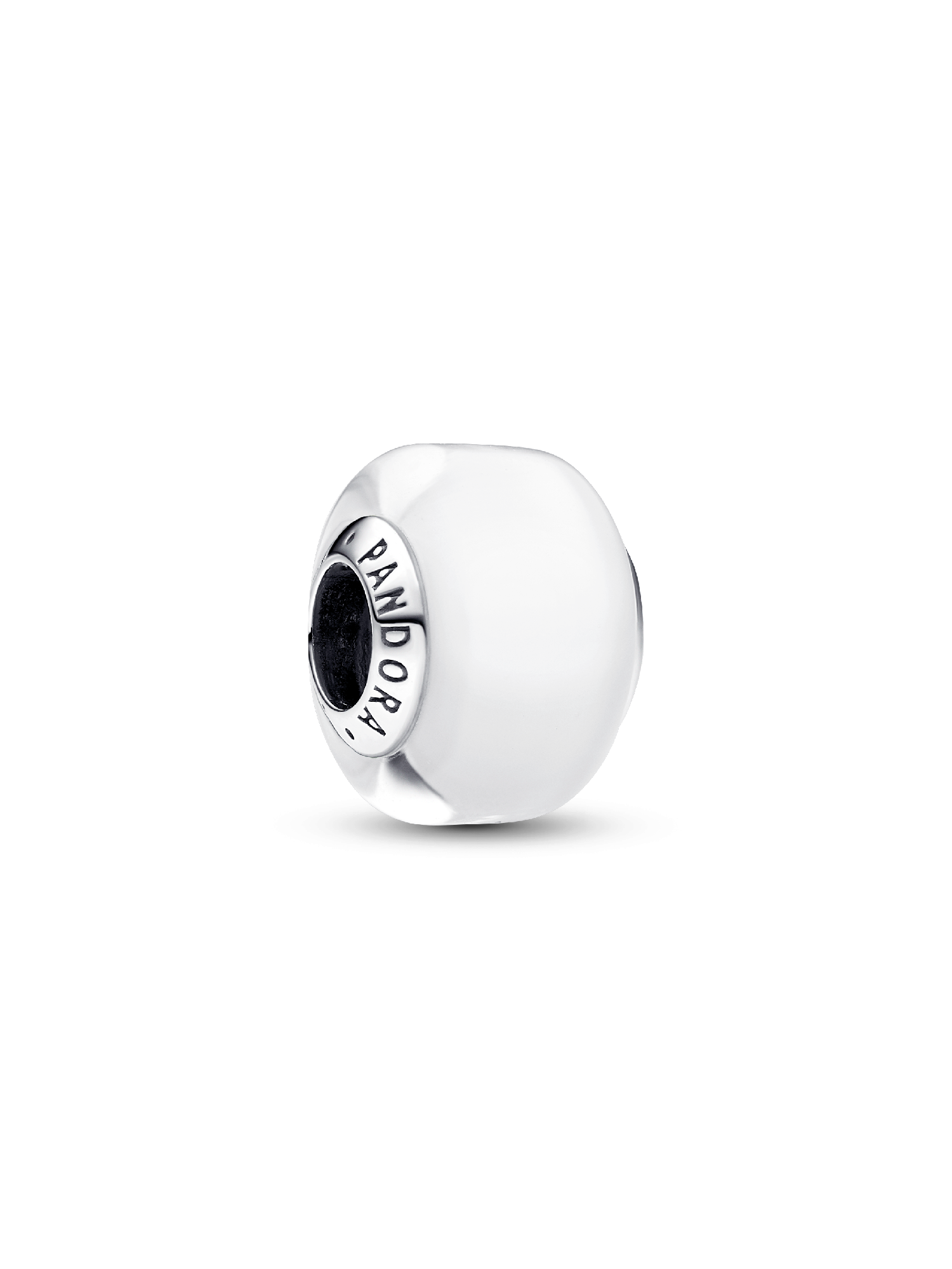 Weißes Murano-Glas Mini-Charm