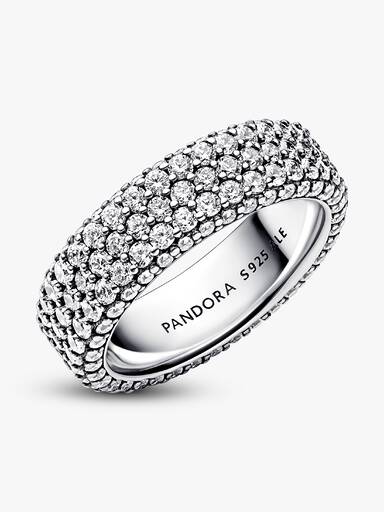 Pandora Timeless Dreireihiger Pavé Ring