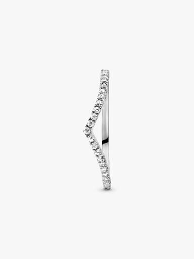 Funkelnder Wishbone Ring