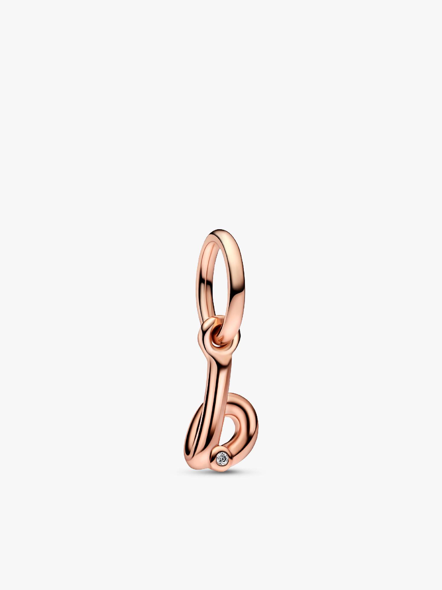 Buchstabe b Handschrift Charm-Anhänger