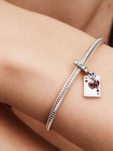Disney Villains Herzkönigin Doppelter Charm-Anhänger