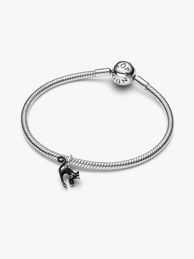 Schwarze Katze Charm-Anhänger
