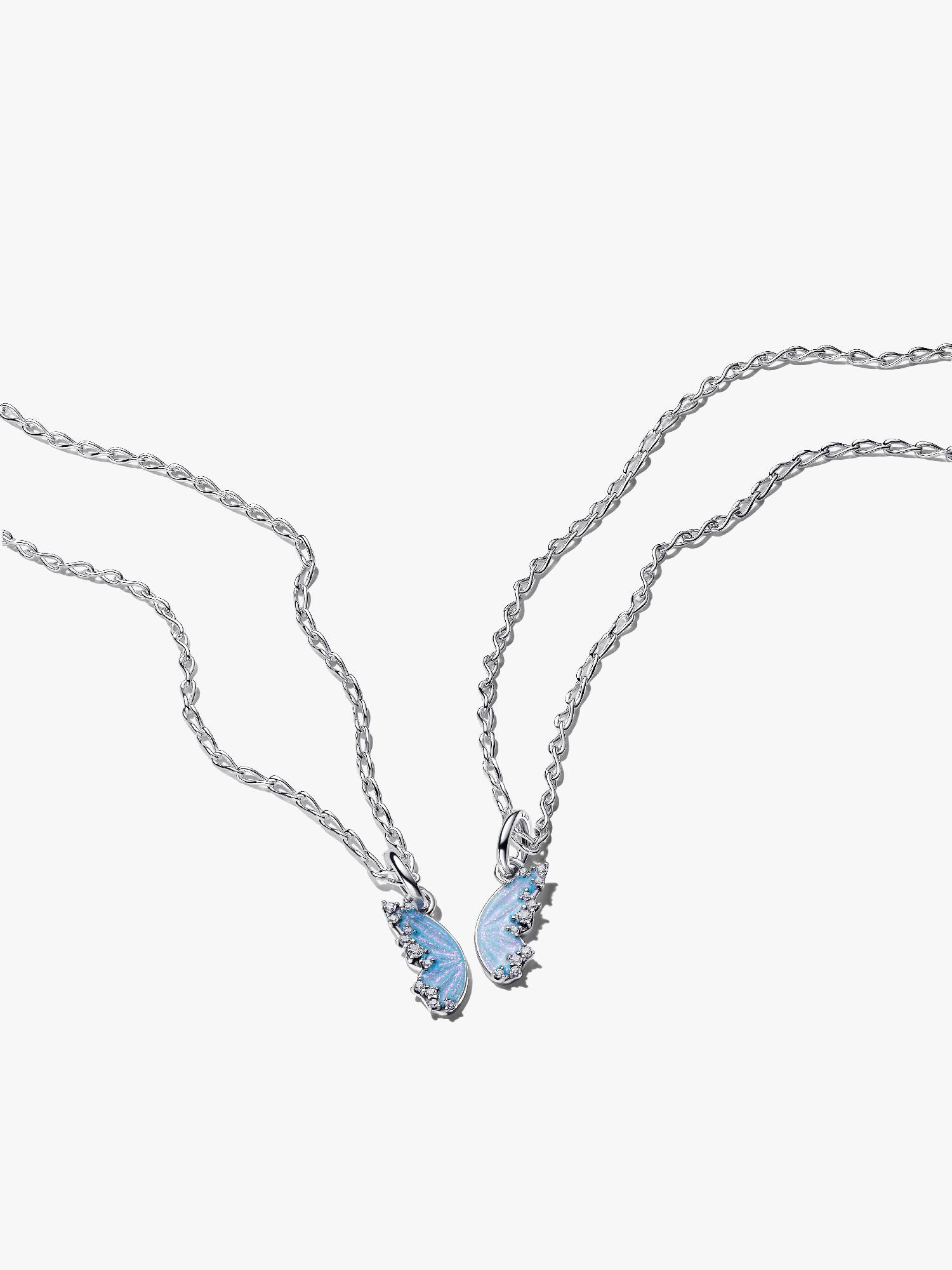 Teilbarer Schmetterling Halsketten-Set