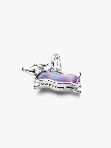 Weihnachts-Dackel Charm-Anhänger