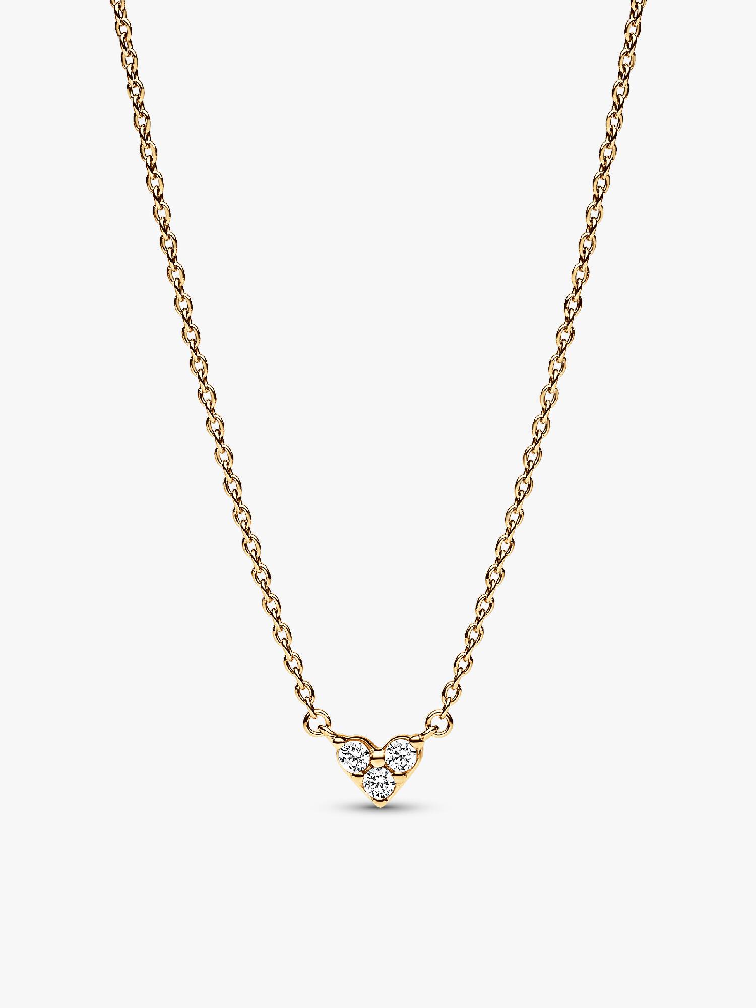 Drei Sterne Herz Collier-Halskette