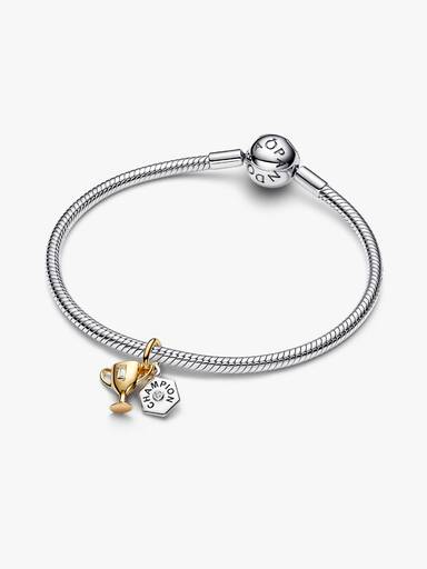 Gravierbare Tophäe Doppelter Charm-Anhänger