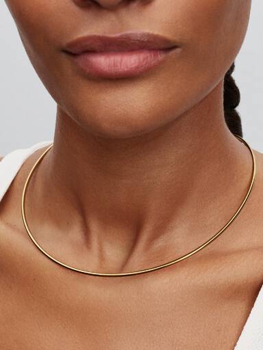 Runde Choker-Halskette