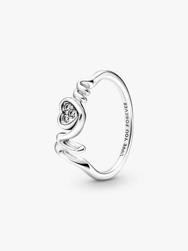 Mum Pavé Herz Ring