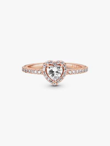 Funkelndes Erhabenes Herz Ring