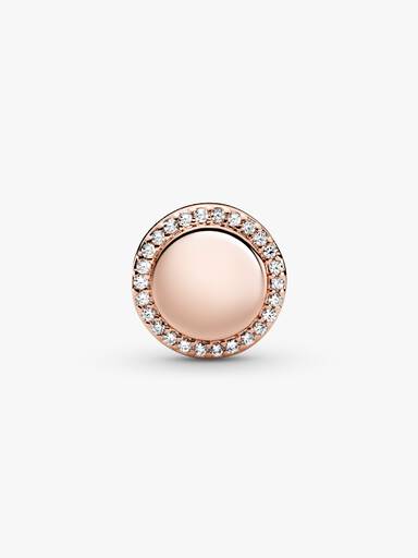 Gravierbarer Funkelnder Knopf Charm
