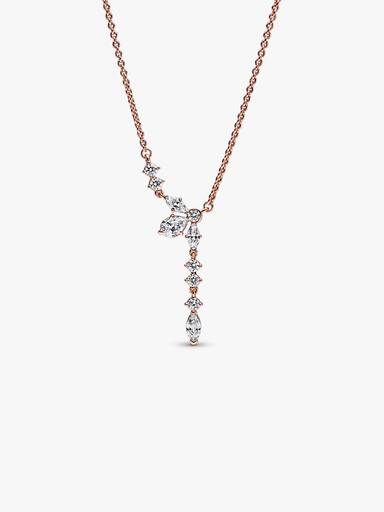 Funkelnde Herbarium Cluster Tropfen Collier-Halskette