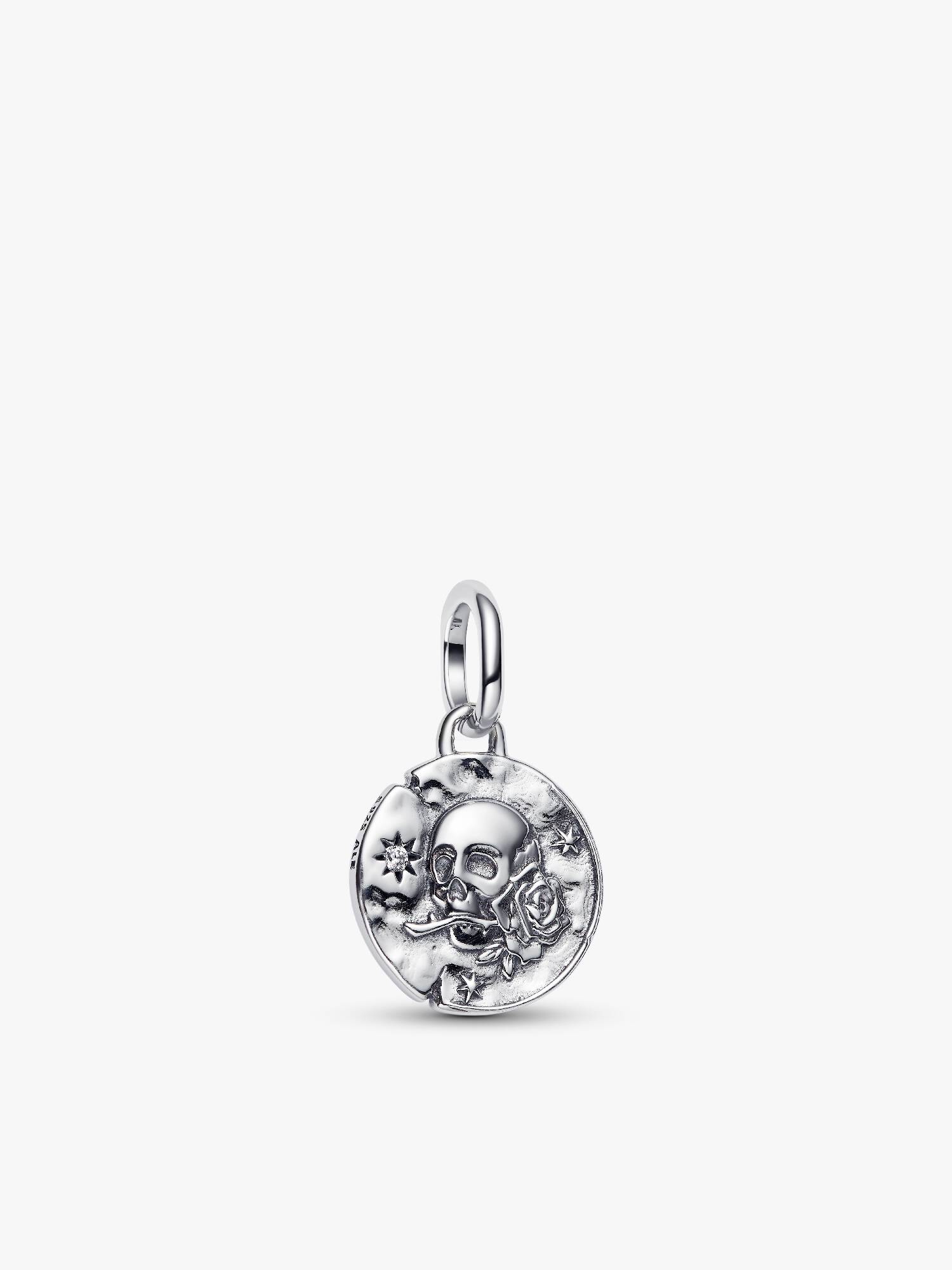 Totenkopf Medaillon-Charm