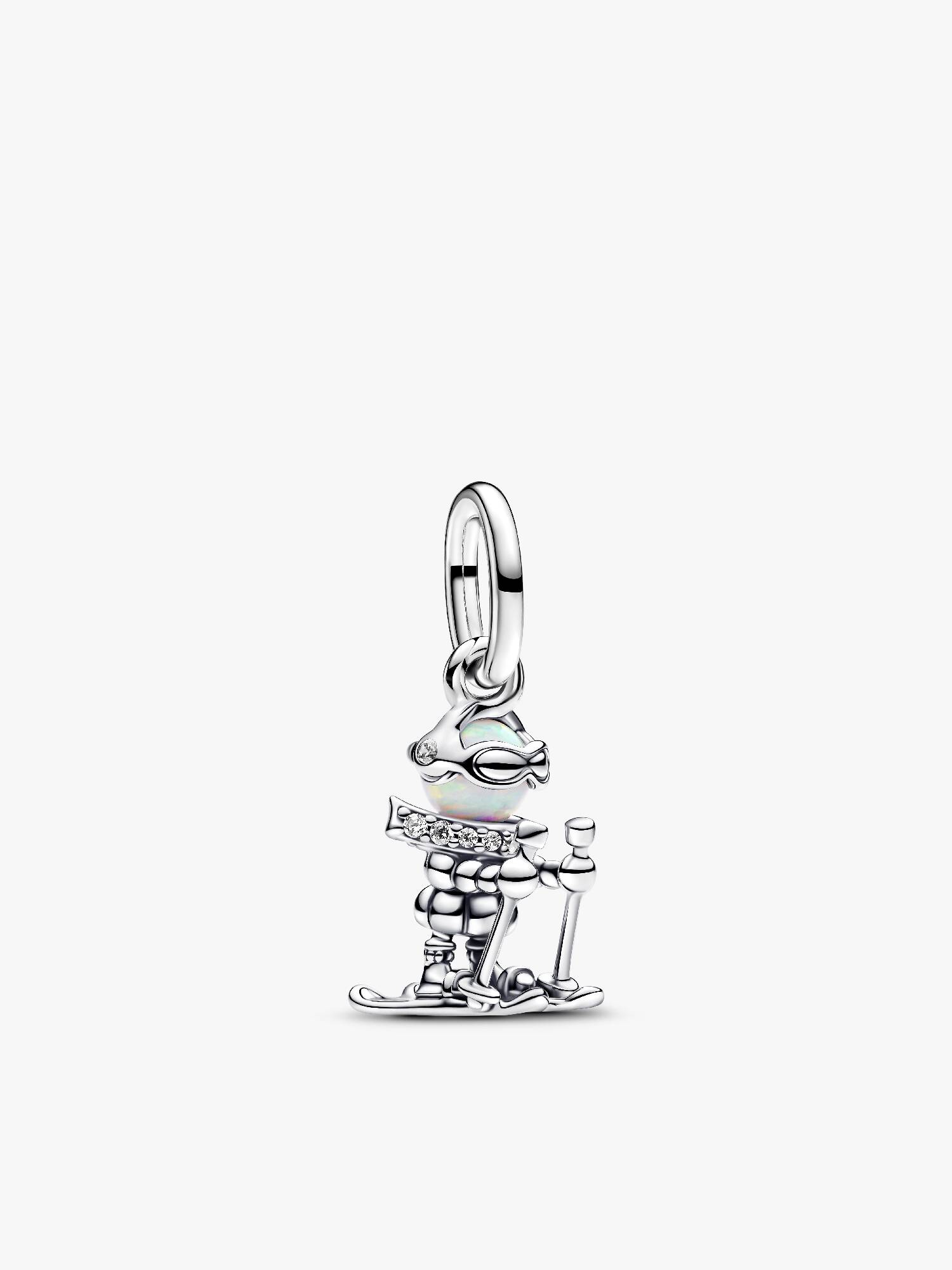 Skifahrer Charm-Anhänger