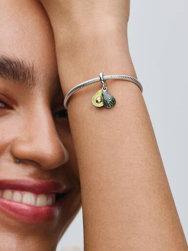 Avocado Doppelter Charm-Anhänger