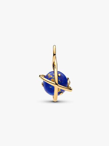 Drehender Himmlischer Blauer Planet Charm-Anhänger