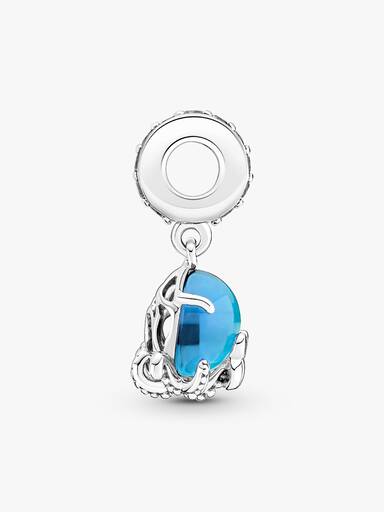 Süßer Oktopus Murano-Glas Charm-Anhänger