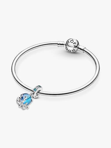 Süßer Oktopus Murano-Glas Charm-Anhänger