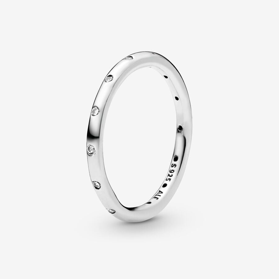 Einfacher Funkelnder Band-Ring image number 0