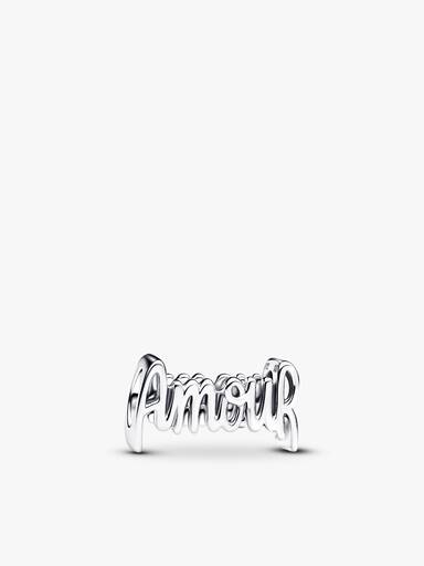 Amour und Herz Vorhängeschloss Charm & Armband Set