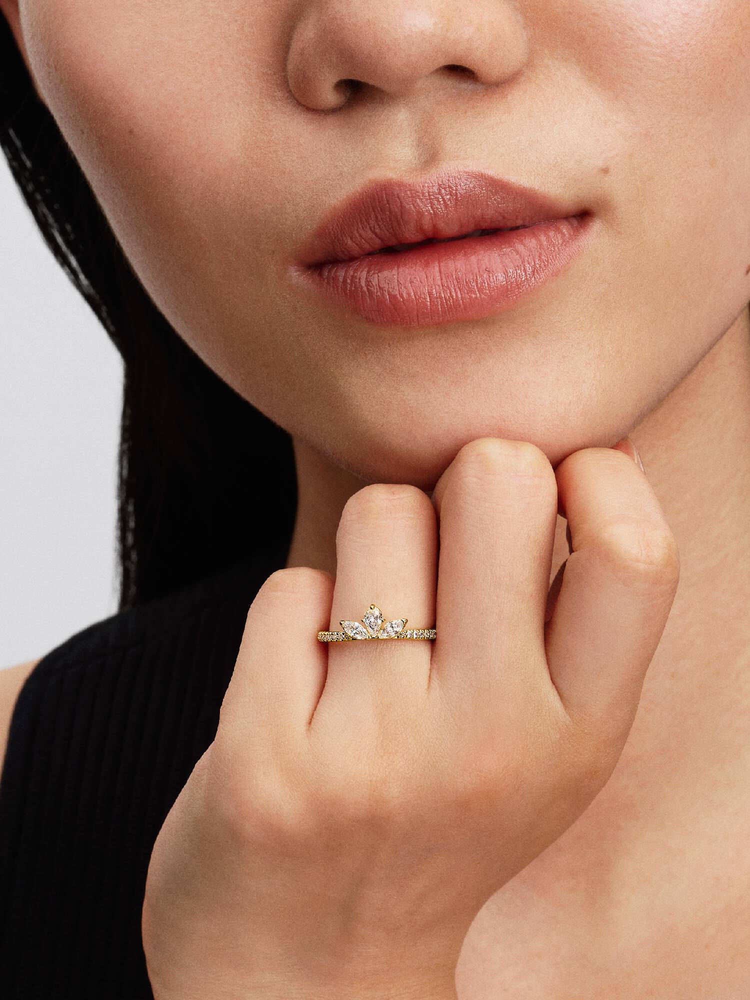Funkelnder Herbarium Cluster Ring
