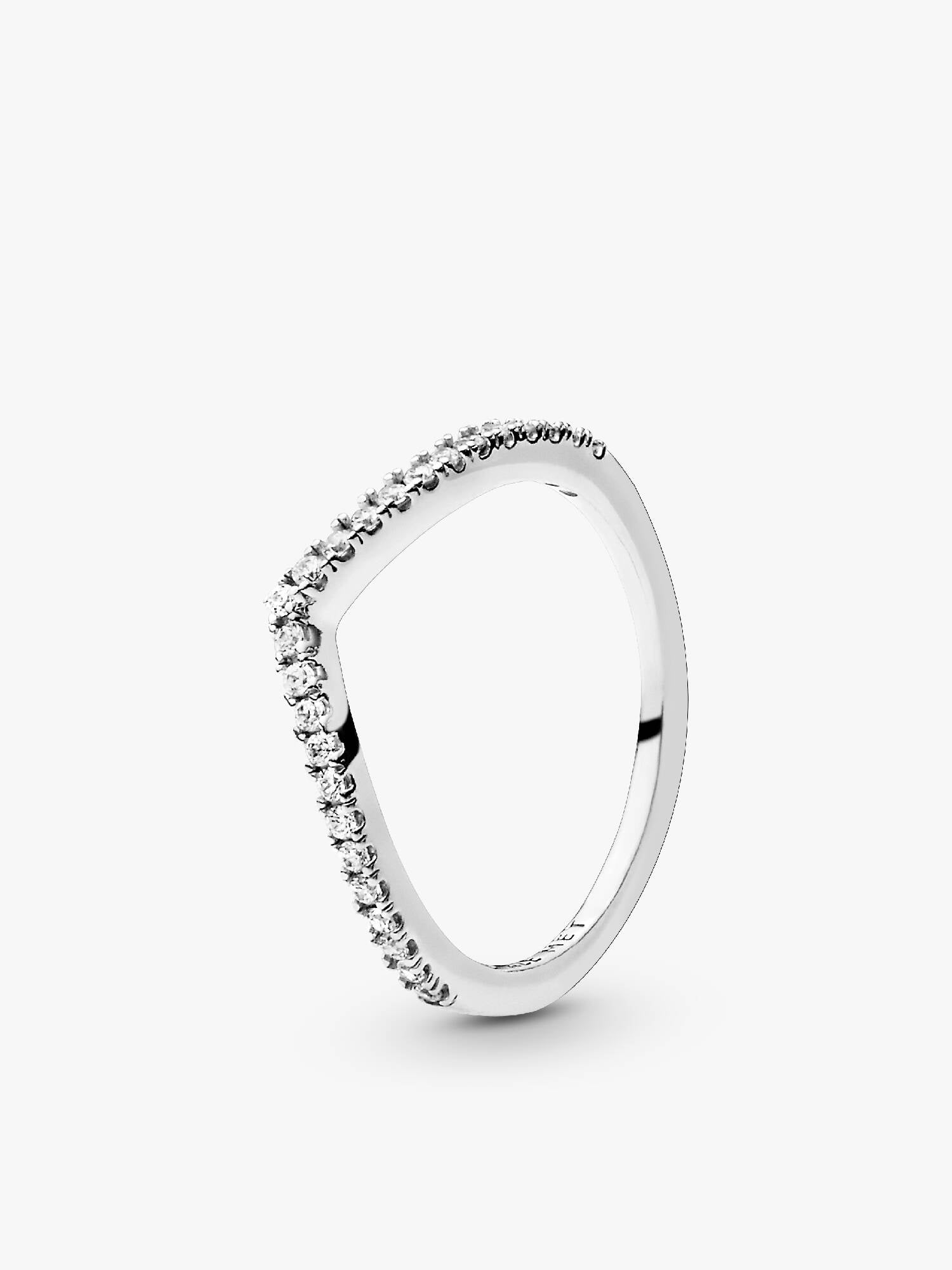 Funkelnder Wishbone Ring