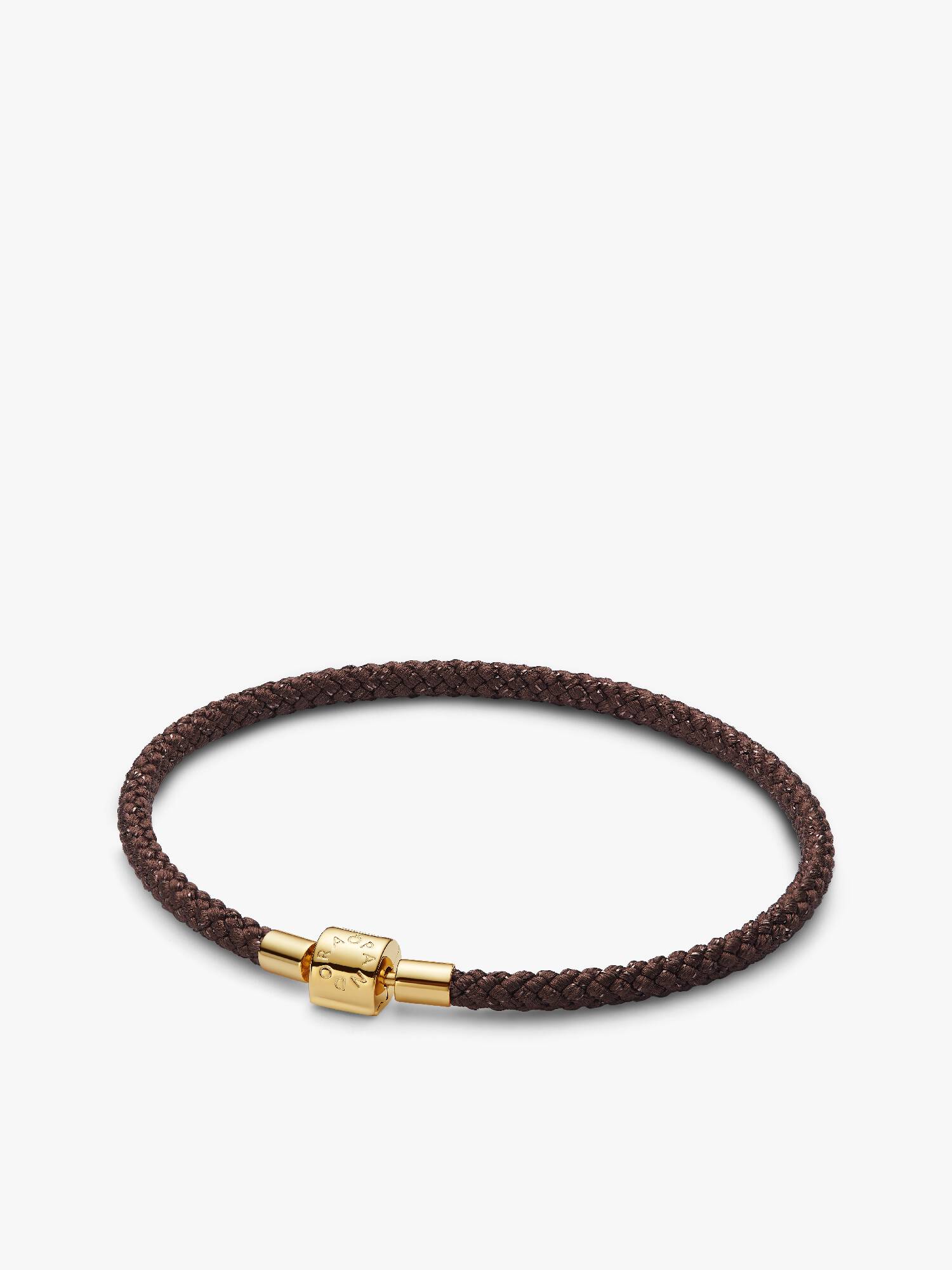 Schimmerndes Braunes Kordel-Armband
