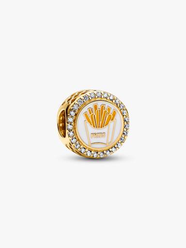 Gravierbarer Pommes Frites Charm