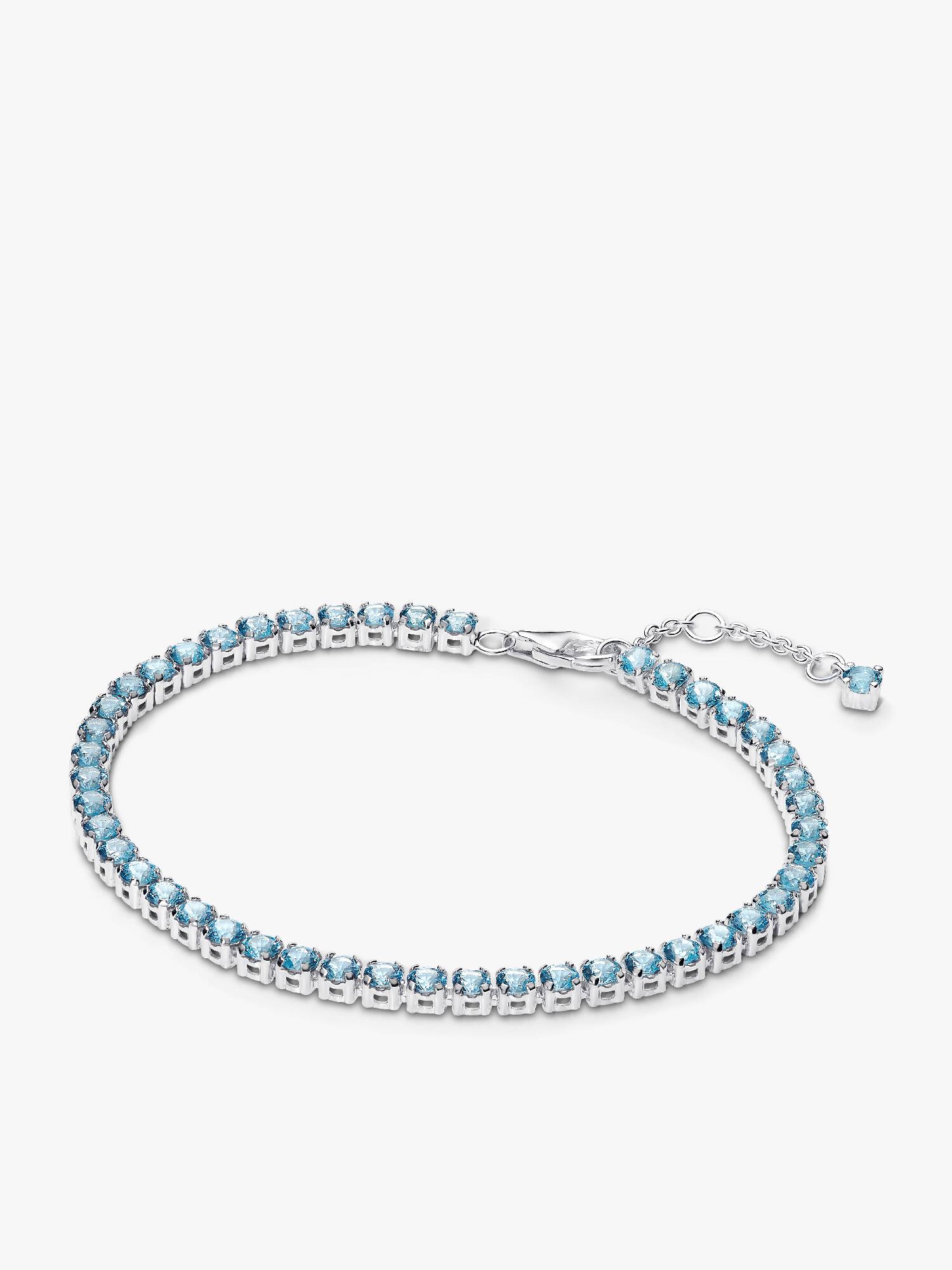 Funkelndes Blaues Tennisarmband