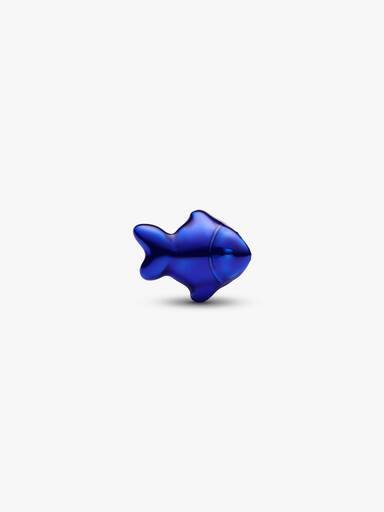 Blauer Fisch Mini-Charm
