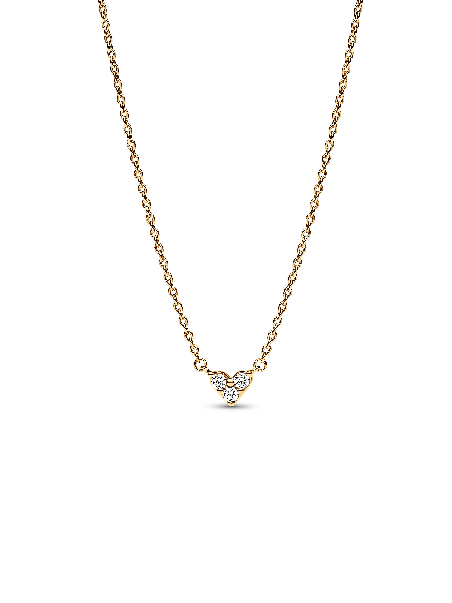 Drei Sterne Herz Collier-Halskette