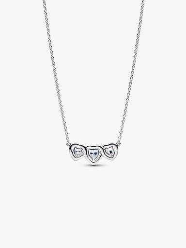 Strahlenkranz Herz Trilogie Collier-Halskette