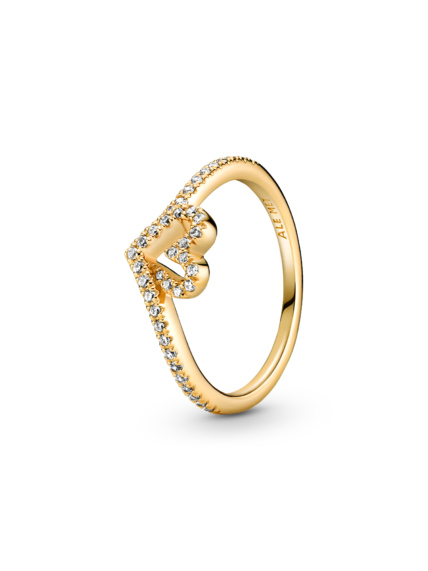 Pandora Timeless Wishbone Funkelndes Herz Ring