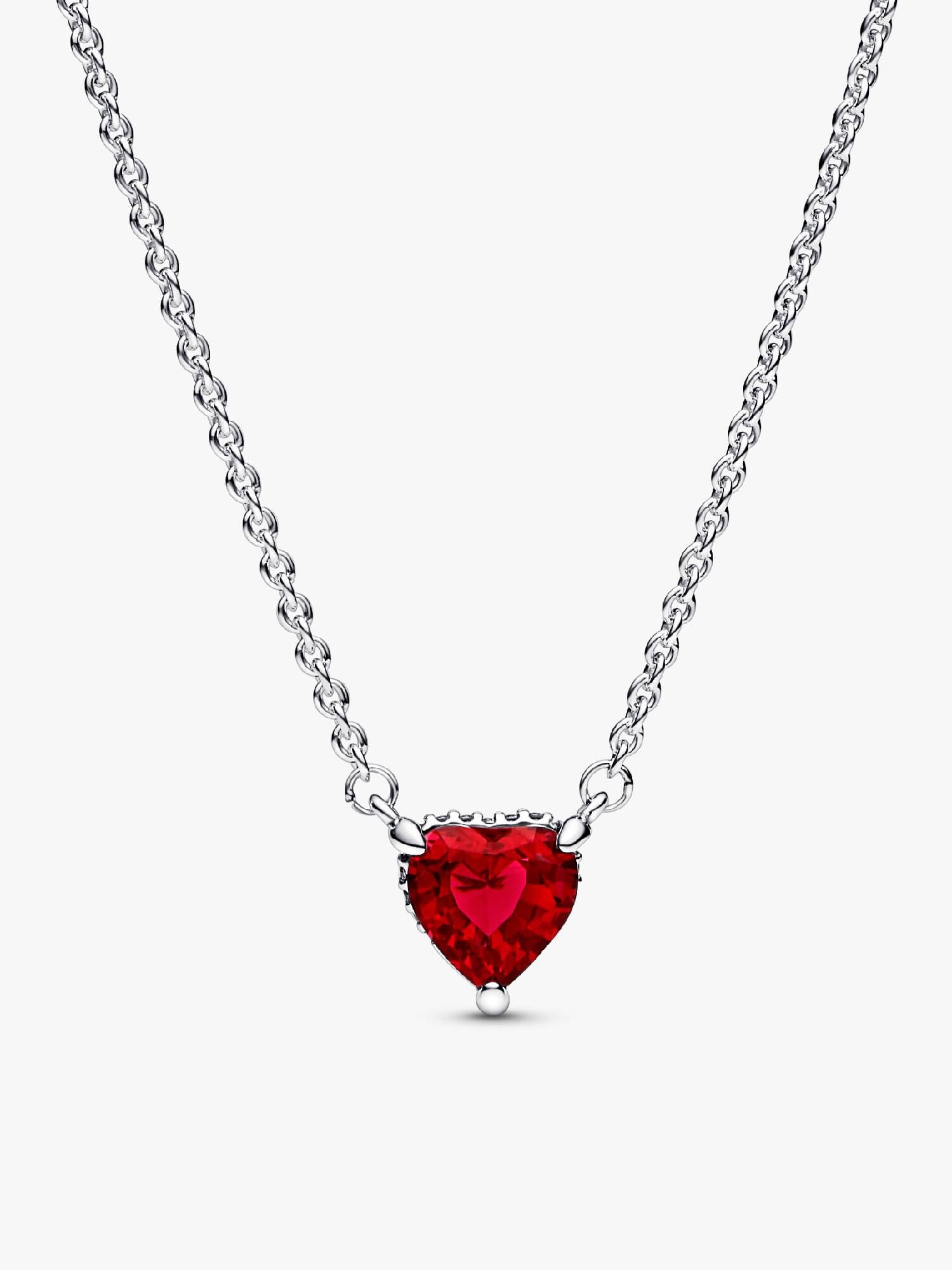 Funkelnder Herförmiger Strahlenkranz Collier-Halskette
