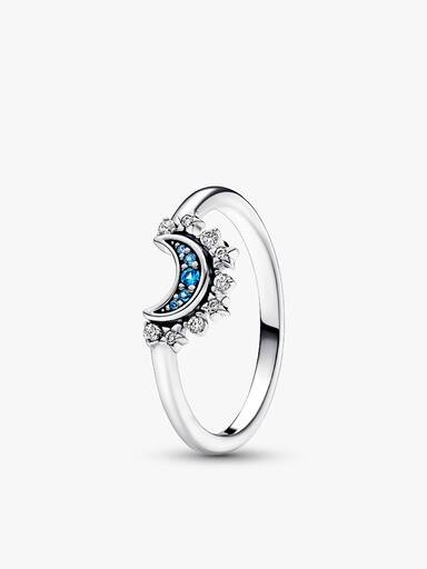Himmlisches Duo Sonne & Mond Ring Set