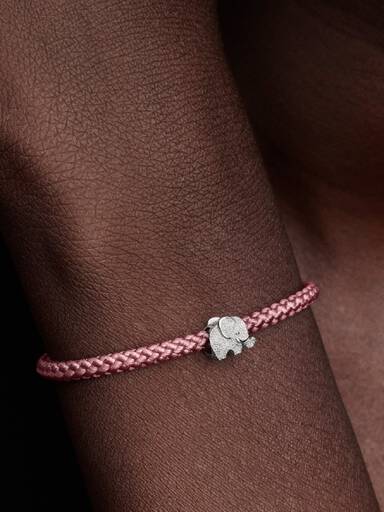 Strukturierter Elefant Mini-Charm