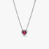Erhabenes Rotes Herz Collier-Halskette Erhabenes Rotes Herz Collier-Halskette