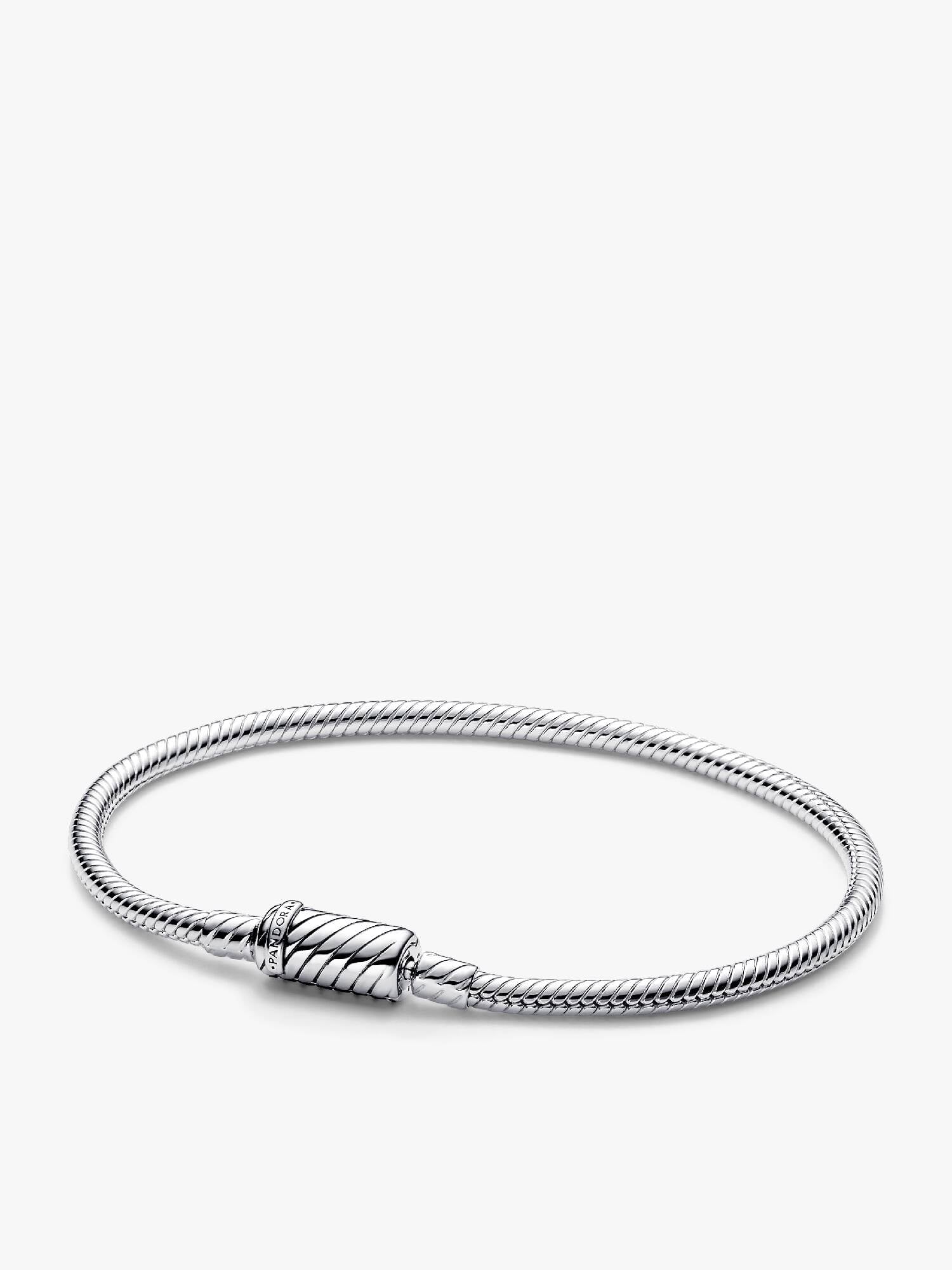 Leicht zu schließendes Schlangen-Gliederarmband mit Magnetverschluss