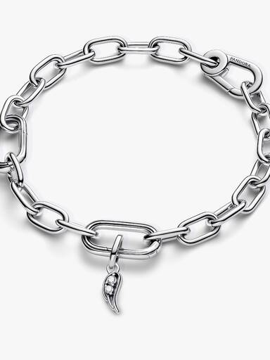 Pandora ME Funkelnder Engelsflügel Mini-Charm-Anhänger