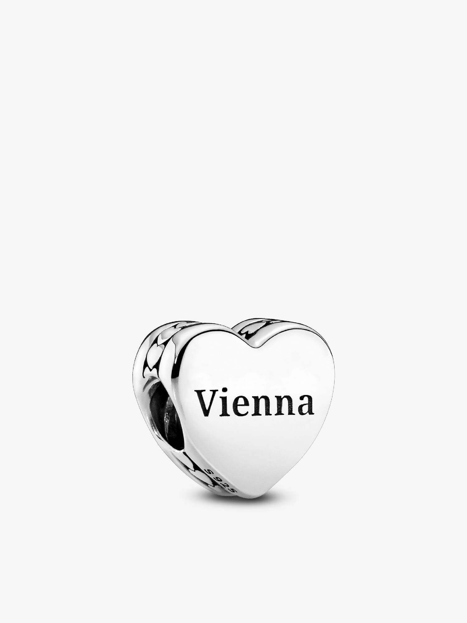 Wien Skyline Herz Charm