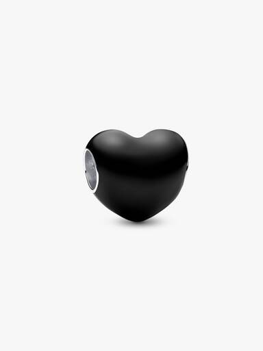 Schwarzes Herz Charm