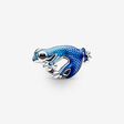 Metallic-Blaues Gecko Charm