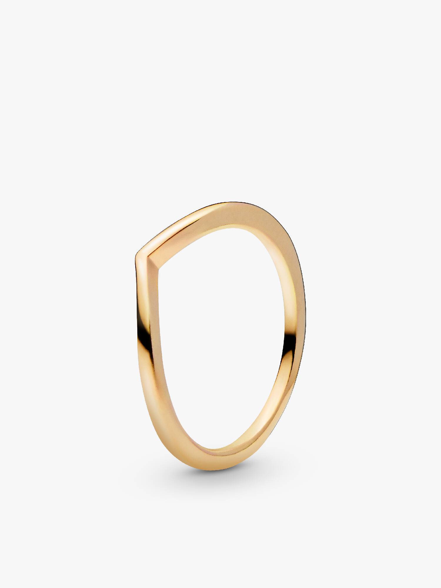 Polierter Wishbone-Ring