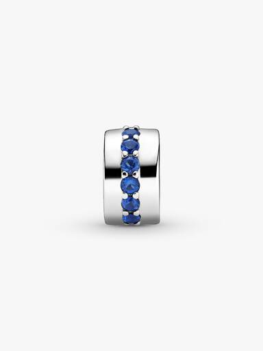 Blaues Funkelndes Clip-Charm