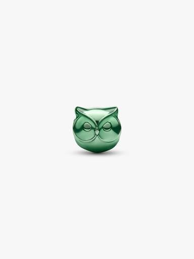 Grüne Eule Mini-Charm