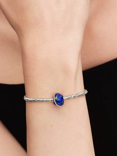 Himmlischer Blauer Planet Charm