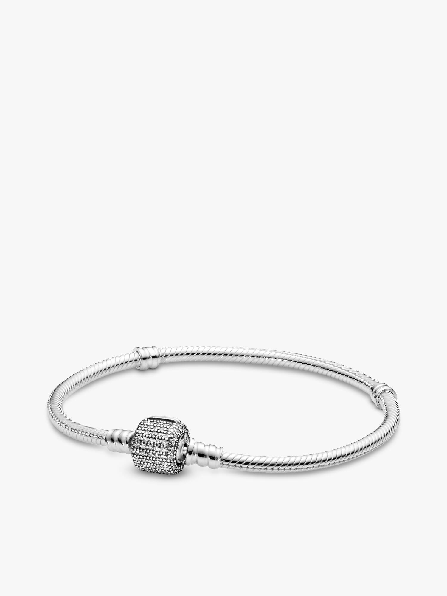 Moments Sparkling Pavé & Snake Chain Armband