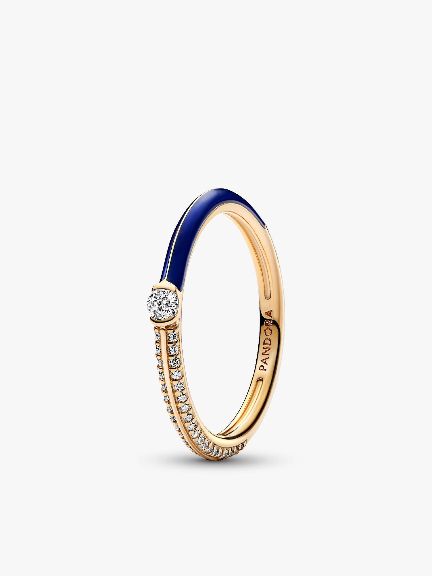 Pandora ME Pavé & Blau Doppelring