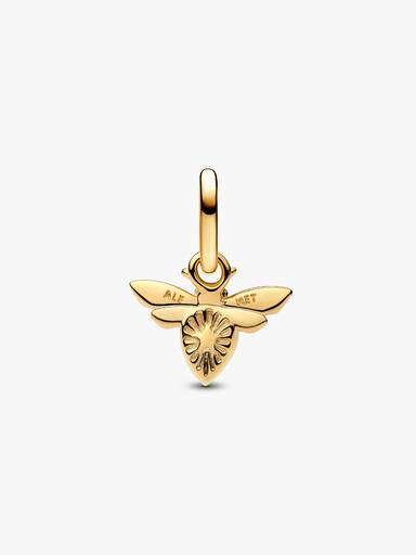 Weiße Biene Mini-Charm-Anhänger